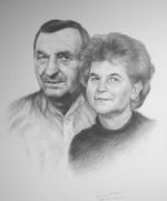Portret Małżeński na prezent dla rodziców na jubileusz